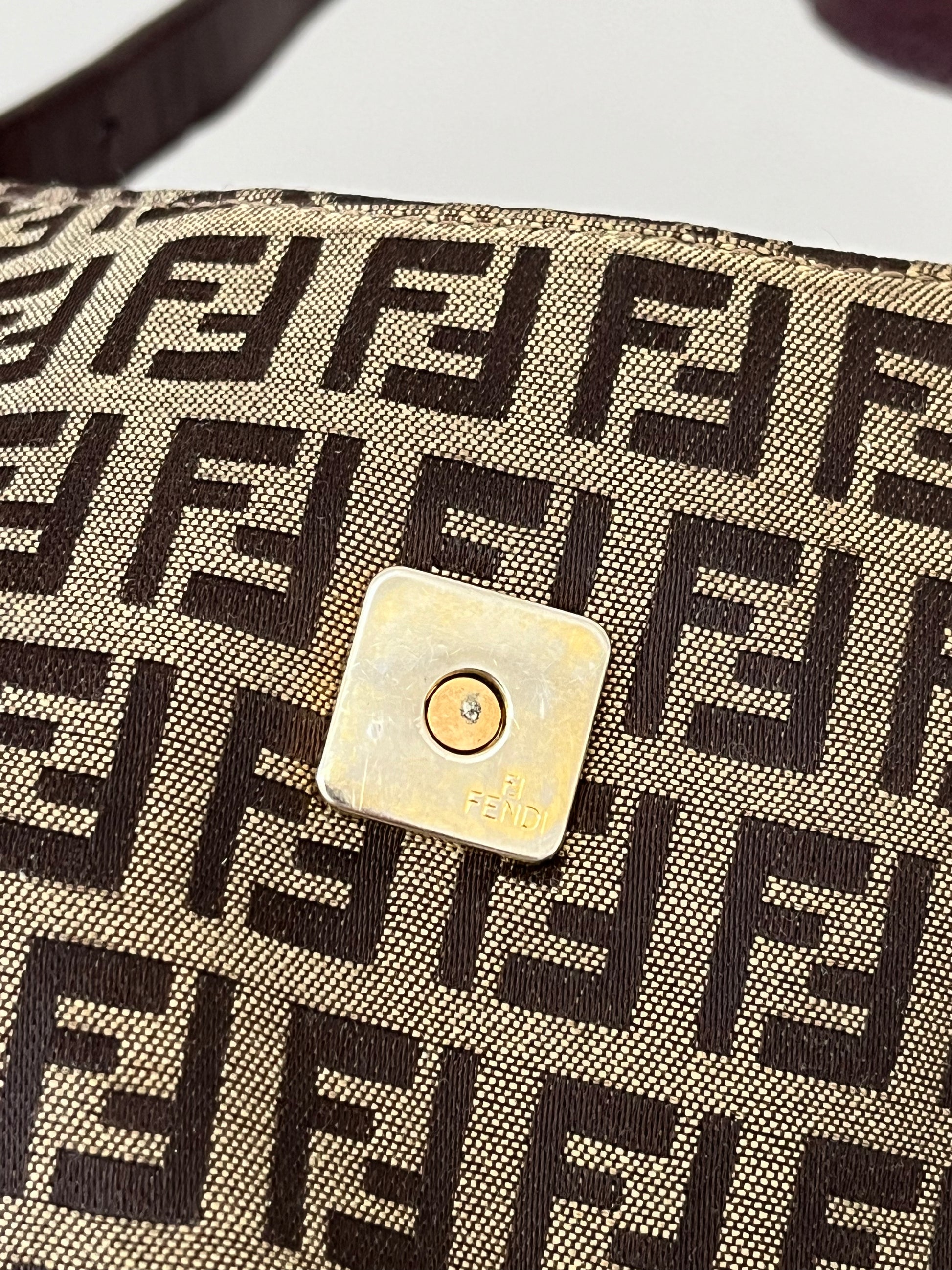 Fendi Zucca Baguette Bag