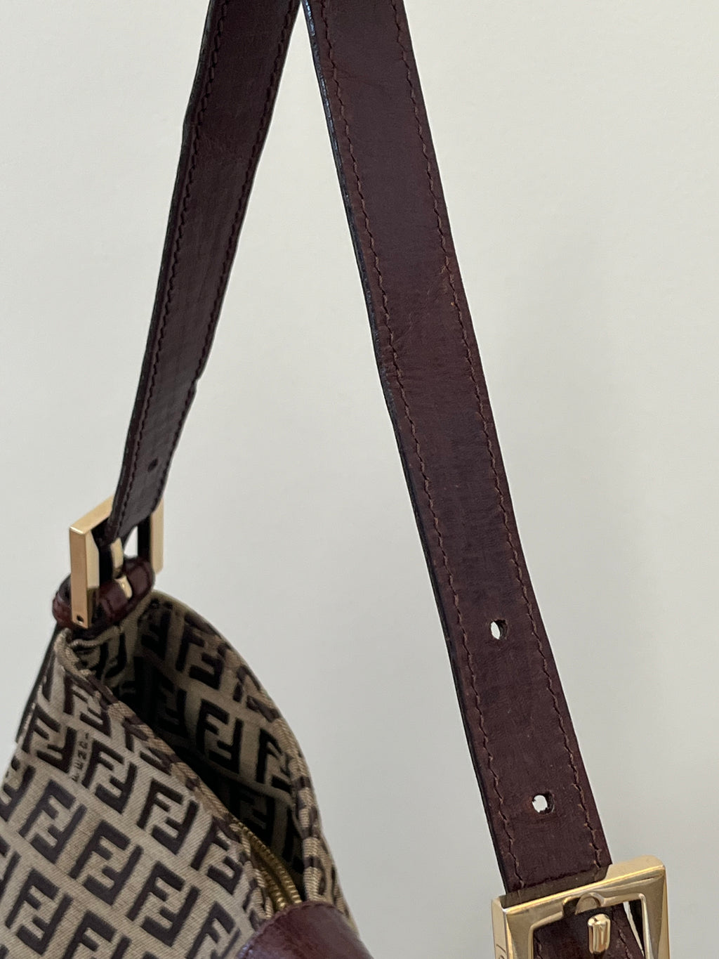 Fendi Zucca Baguette Bag