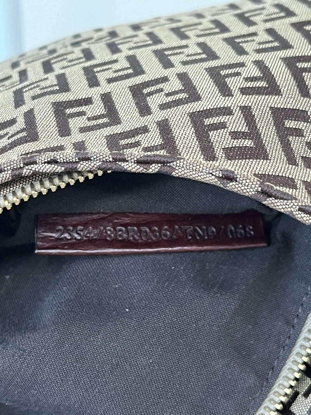 Fendi Zucca Baguette Bag